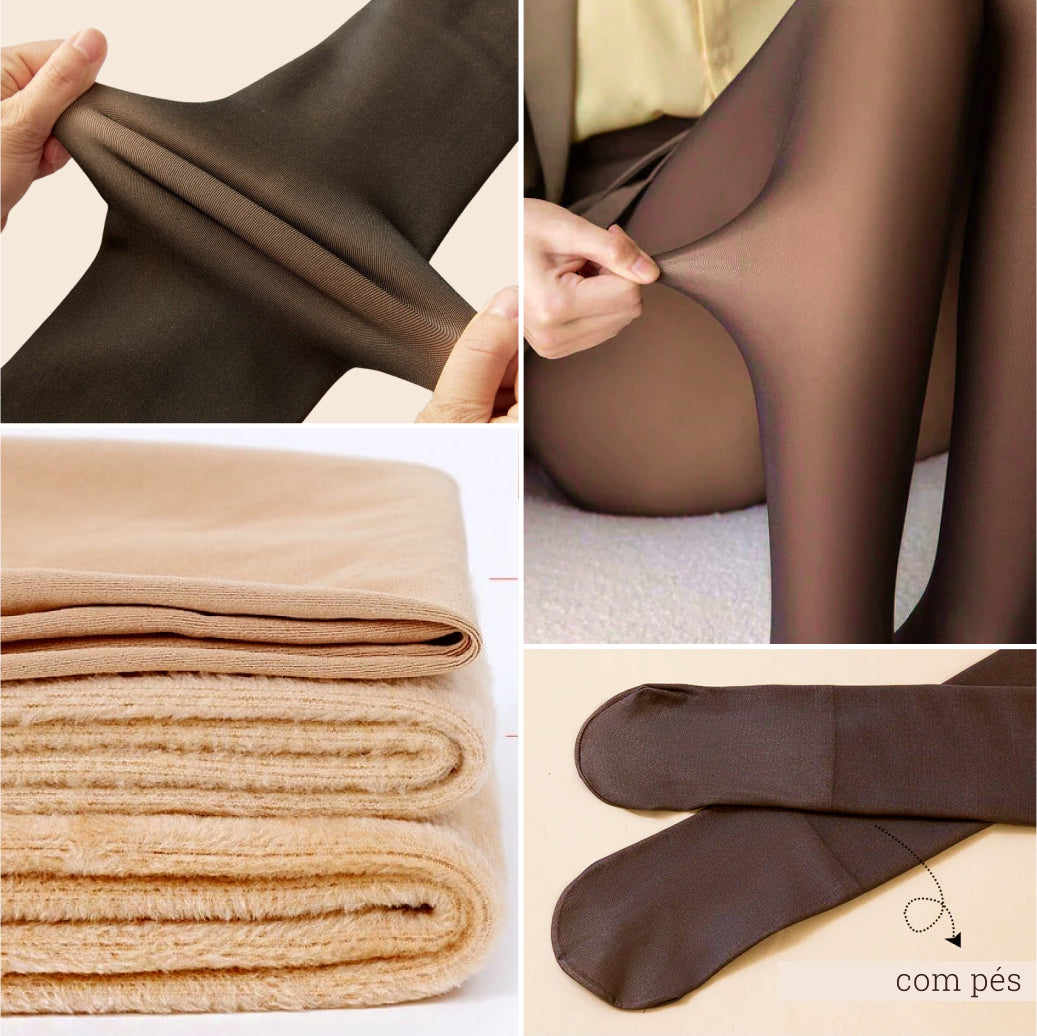 Meia-Calça de Lã Translúcida - Pague 1 e Leve 2